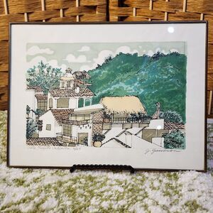 VTG Watercolor "Vista, Puerto Vallarta" OF 26 Signed J. Jacobson 8x10